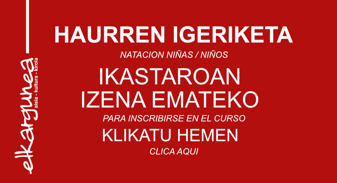 Haurren Igeriketa izenematea